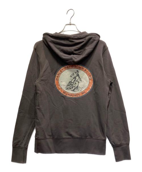 HARLEY-DAVIDSON（ハーレーダビッドソン）HARLEY-DAVIDSON (ハーレーダビッドソン) ジップパーカー グレー サイズ:Sの古着・服飾アイテム