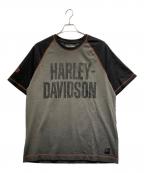 HARLEY-DAVIDSONハーレーダビッドソン）の古着「半袖カットソー」｜グレー×ブラック
