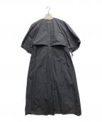 DRAWERドゥロワー）の古着「23SS コットンタイプライター バルーンワンピース」｜ブラック