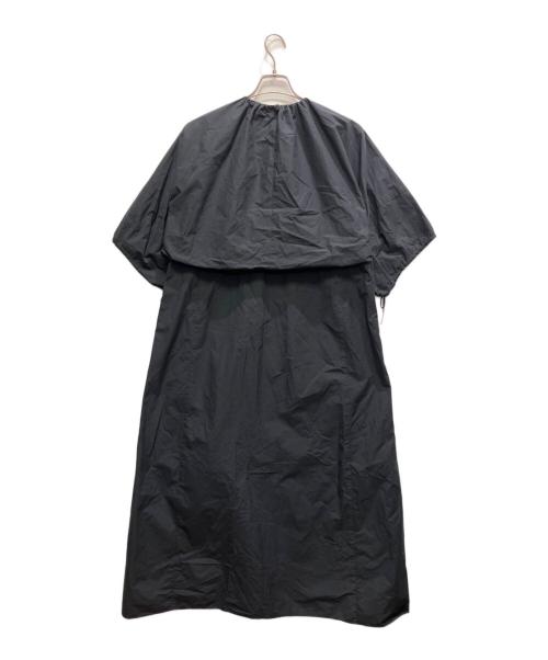 DRAWER（ドゥロワー）DRAWER (ドゥロワー) 23SS コットンタイプライター バルーンワンピース ブラック サイズ:FREEの古着・服飾アイテム