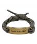 BALENCIAGA（バレンシアガ）の古着「プレートブレスレット」｜ゴールド×グレー