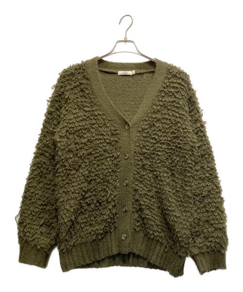 UGG（アグ）UGG (アグ) 厚手カーディガン グリーン サイズ:FREEの古着・服飾アイテム