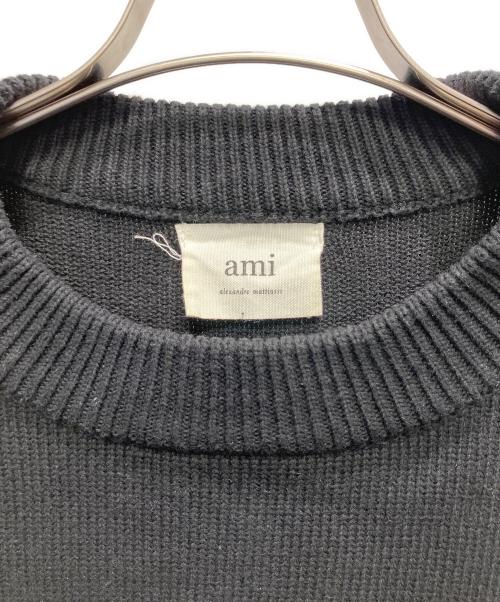 ami（アミ）ami (アミ) Alexandre Mattiussi 厚手ニット ブラック サイズ:不明の古着・服飾アイテム