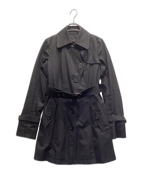 BURBERRY BLUE LABEL（バーバリー ブルー レーベル）BURBERRY BLUE LABEL (バーバリー ブルー レーベル) トレンチコート ブラック サイズ:Lの古着・服飾アイテム