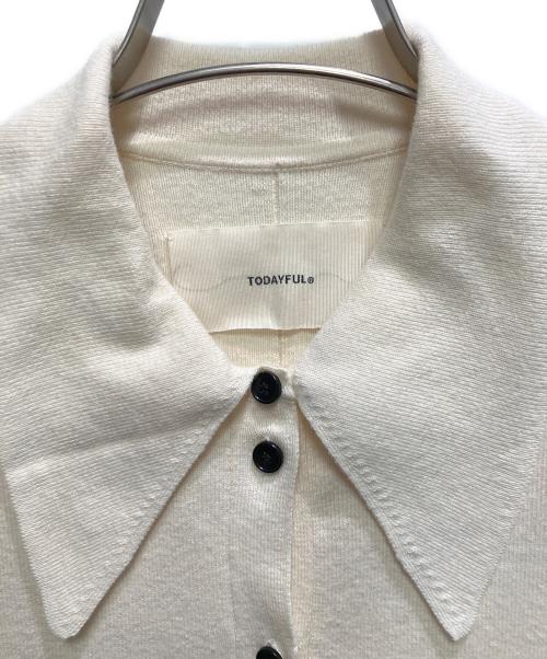 TODAYFUL（トゥデイフル）TODAYFUL (トゥデイフル) 厚手カーディガン ベージュ サイズ:FREEの古着・服飾アイテム