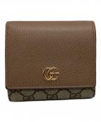 GUCCIグッチ）の古着「2つ折り財布」｜ベージュ