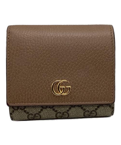 GUCCI（グッチ）GUCCI (グッチ) 2つ折り財布 ベージュの古着・服飾アイテム