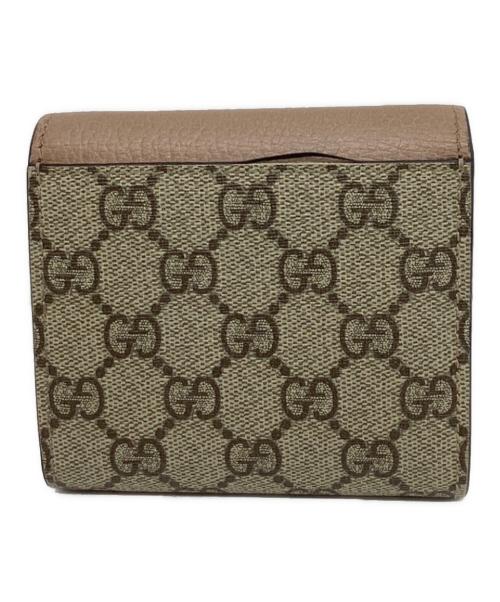 GUCCI（グッチ）GUCCI (グッチ) 2つ折り財布 ベージュの古着・服飾アイテム
