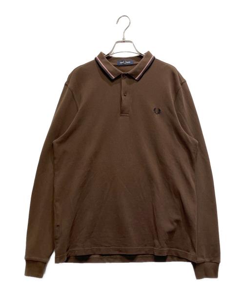 FRED PERRY（フレッドペリー）FRED PERRY (フレッドペリー) ポロシャツ ブラウン サイズ:Lの古着・服飾アイテム