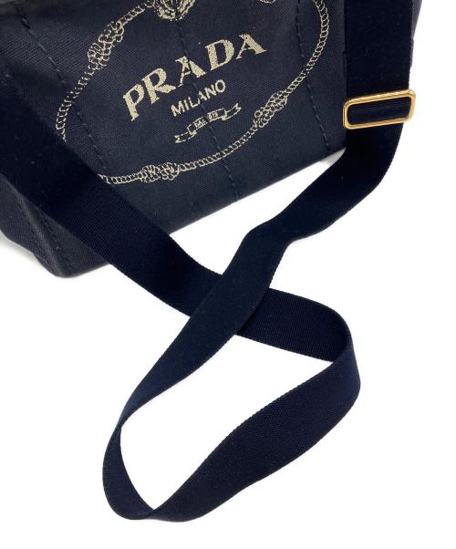 PRADA（プラダ）PRADA (プラダ) 2WAYバッグ ネイビーの古着・服飾アイテム