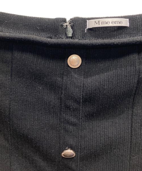 M ME EME（エムミーエメ）M ME EME (エムミーエメ) ニットワンピース ブラック サイズ:FREEの古着・服飾アイテム