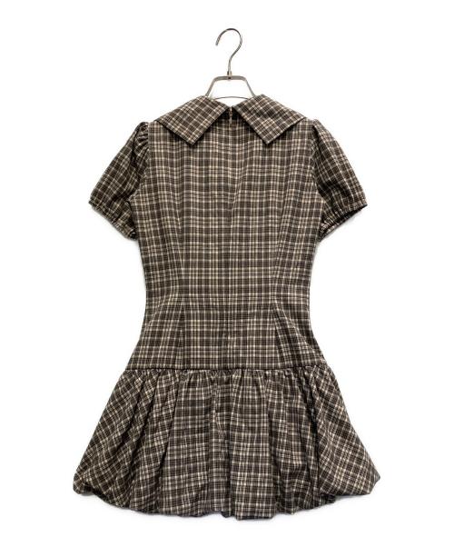 darich（ダーリッチ）darich (ダーリッチ) 半袖ワンピース ダークブラウン サイズ:FREEの古着・服飾アイテム