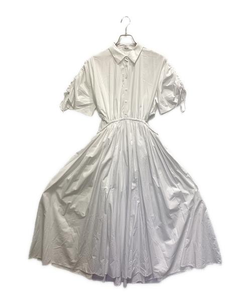 Snidel（スナイデル）Snidel (スナイデル) 半袖ワンピース ホワイトの古着・服飾アイテム