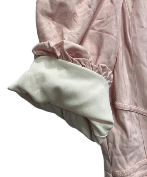 HER LIP TO（ハーリップトゥ）Her lip to (ハーリップトゥ) 半袖ワンピース ピンク サイズ:Sの古着・服飾アイテム