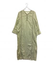 TODAYFUL（トゥデイフル）の古着「Embroidery Voile Dress」｜グリーン