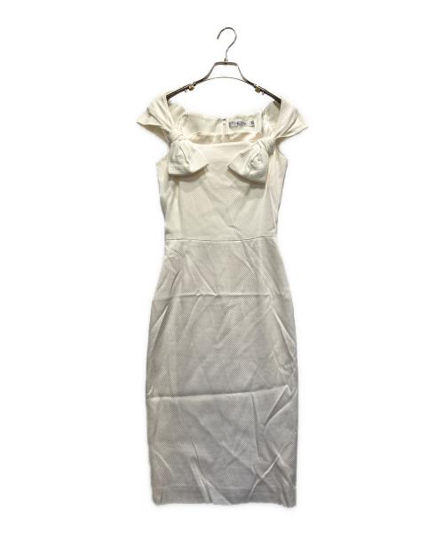 Christian Dior（クリスチャン ディオール）Christian Dior (クリスチャン ディオール) 半袖ワンピース ホワイト サイズ:Mの古着・服飾アイテム
