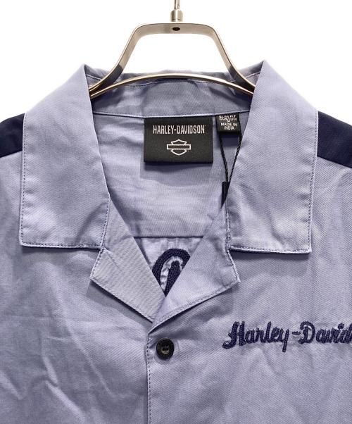 HARLEY-DAVIDSON（ハーレーダビッドソン）HARLEY-DAVIDSON (ハーレーダビッドソン) 半袖シャツ スカイブルー サイズ:M 未使用品の古着・服飾アイテム