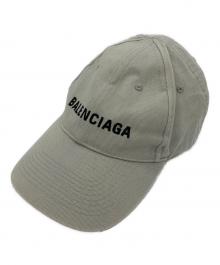 BALENCIAGA（バレンシアガ）の古着「ロゴキャップ」｜ライトグレー