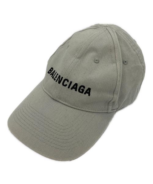 BALENCIAGA（バレンシアガ）BALENCIAGA (バレンシアガ) ロゴキャップ ライトグレー サイズ:Lの古着・服飾アイテム