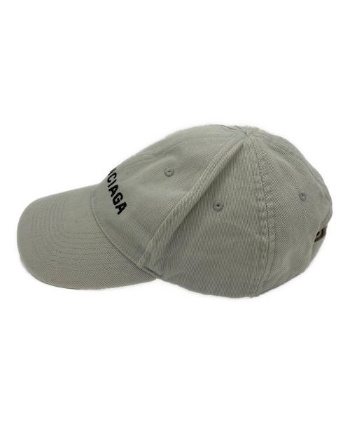 BALENCIAGA（バレンシアガ）BALENCIAGA (バレンシアガ) ロゴキャップ ライトグレー サイズ:Lの古着・服飾アイテム