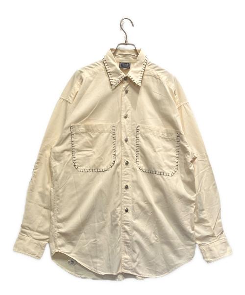VERSACE JEANS COUTURE（ヴェルサーチ ジーンズクチュール）VERSACE JEANS COUTURE (ヴェルサーチ ジーンズクチュール) 長袖シャツ ベージュ サイズ:Mの古着・服飾アイテム