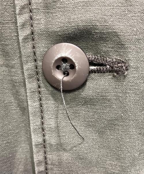 STUDIO D'ARTISAN（ステュディオダルチザン）STUDIO D'ARTISAN (ステュディオダルチザン) ミリタリーシャツジャケット グリーン サイズ:38の古着・服飾アイテム