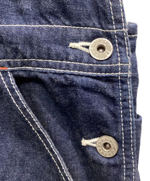 FOB WORK（フォブファクトリー）FOB WORK (フォブファクトリー) デニムオーバーオール インディゴ サイズ:Sの古着・服飾アイテム