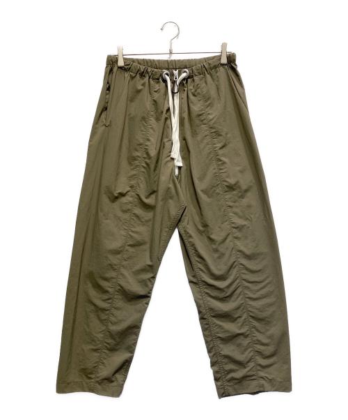 comfy（コンフィー）comfy (コンフィー) ナイロンイージーパンツ オリーブ サイズ:Sの古着・服飾アイテム