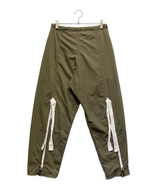 comfy（コンフィー）comfy (コンフィー) ナイロンイージーパンツ オリーブ サイズ:Sの古着・服飾アイテム