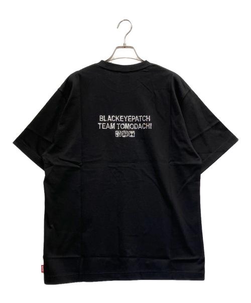 BlackEyePatch（ブラックアイパッチ）BlackEyePatch (ブラックアイパッチ) チーム友達 半袖カットソー ブラック サイズ:M 未使用品の古着・服飾アイテム
