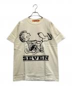 studio seven×PEANUTSスタジオセブン×ピーナッツ）の古着「半袖カットソー」｜ベージュ