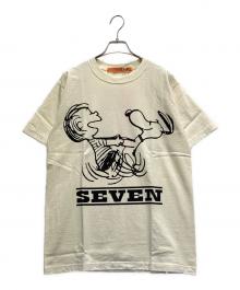 studio seven×PEANUTS（スタジオセブン×ピーナッツ）の古着「半袖カットソー」｜ベージュ