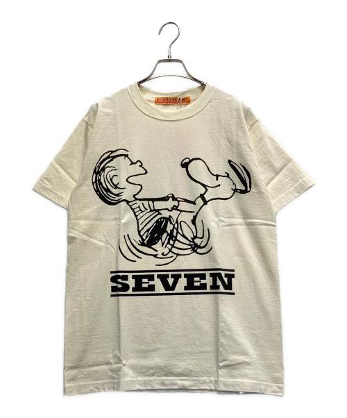 studio seven（スタジオセブン）STUDIO SEVEN (スタジオセブン) PEANUTS (ピーナッツ) 半袖カットソー ベージュ サイズ:M 未使用品の古着・服飾アイテム