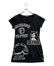 Hysteric Glamour（ヒステリックグラマー）の古着「半袖カットソー」｜ブラック