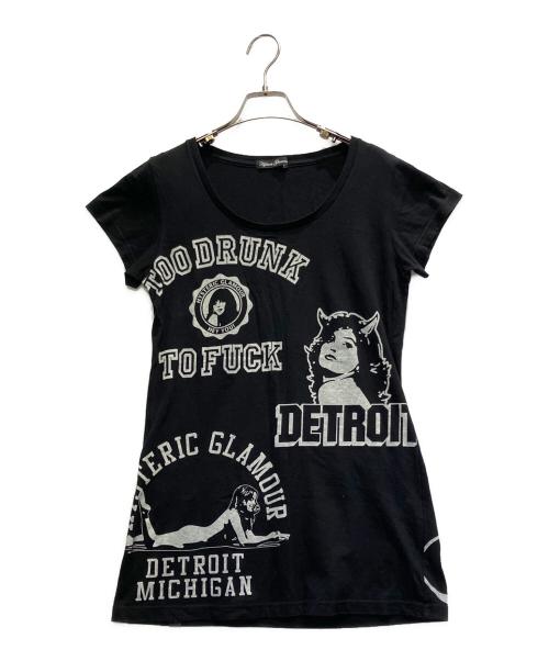 Hysteric Glamour（ヒステリックグラマー）Hysteric Glamour (ヒステリックグラマー) 半袖カットソー ブラック サイズ:FREEの古着・服飾アイテム