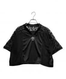 UMBRO×furfur（アンブロ×ファーファー）の古着「シアー半袖カットソー」｜ブラック