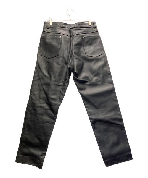 Schott（ショット）Schott (ショット) レザーパンツ ブラック サイズ:Sの古着・服飾アイテム