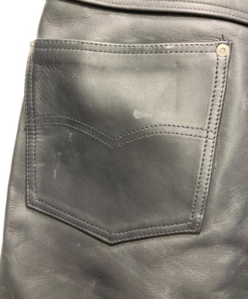 Schott（ショット）Schott (ショット) レザーパンツ ブラック サイズ:Sの古着・服飾アイテム