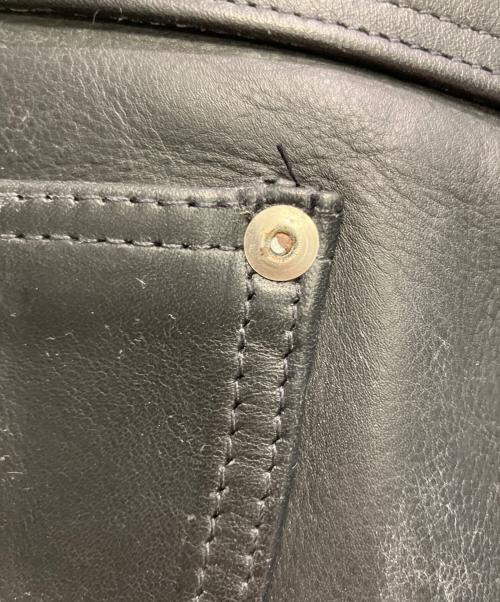 Schott（ショット）Schott (ショット) レザーパンツ ブラック サイズ:Sの古着・服飾アイテム