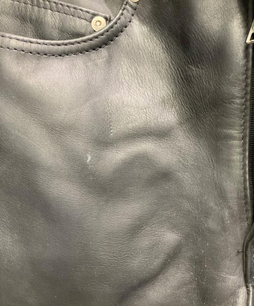 Schott（ショット）Schott (ショット) レザーパンツ ブラック サイズ:Sの古着・服飾アイテム