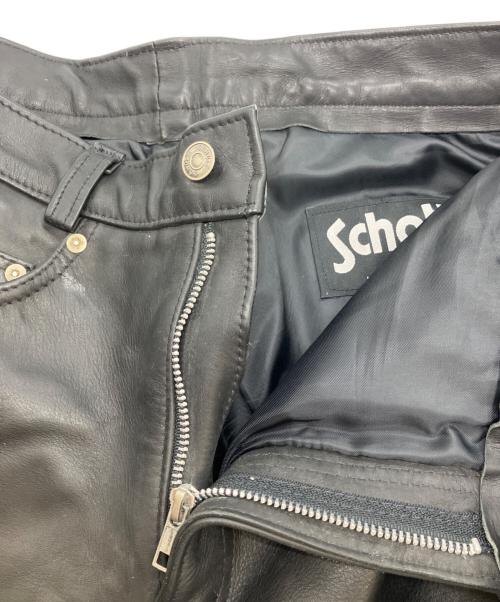 Schott（ショット）Schott (ショット) レザーパンツ ブラック サイズ:Sの古着・服飾アイテム
