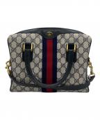 GUCCIグッチ）の古着「2WAYバッグ」｜ベージュ×ネイビー