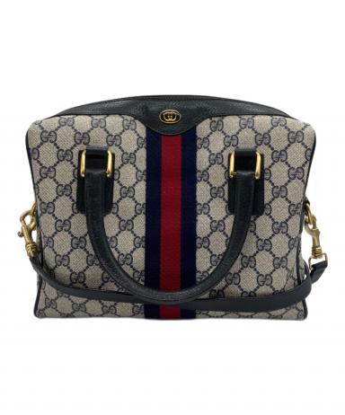 GUCCI COACH ディスプレイ 非売品セット 中古・古着通販】GUCCI (グッチ) 2WAYバッグ ベージュ×ネイビー