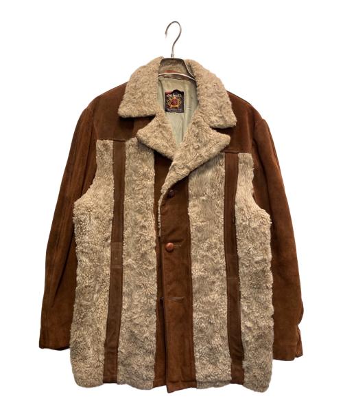 Schott（ショット）Schott (ショット) 60-70s　スウェードボアコート ブラウン サイズ:44の古着・服飾アイテム