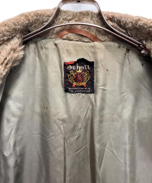 Schott（ショット）Schott (ショット) 60-70s　スウェードボアコート ブラウン サイズ:44の古着・服飾アイテム