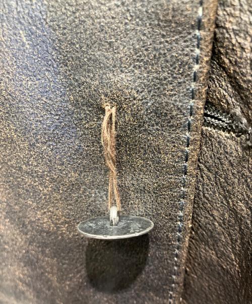 HARLEY-DAVIDSON（ハーレーダビッドソン）HARLEY-DAVIDSON (ハーレーダビッドソン) レザーベスト ブラウン サイズ:XLの古着・服飾アイテム