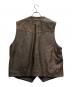 HARLEY-DAVIDSON (ハーレーダビッドソン) レザーベスト ブラウン サイズ:XL：13000円