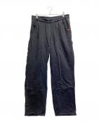 UNIVERSAL OVERALL×FREAK'S STOREユニバーサルオーバーオール×フリークスストア）の古着「ダブルニースウェットパンツ」｜ブラック