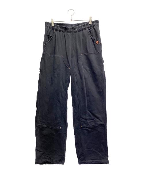UNIVERSAL OVERALL（ユニバーサルオーバーオール）UNIVERSAL OVERALL (ユニバーサルオーバーオール) FREAK'S STORE (フリークスストア) ダブルニースウェットパンツ ブラック サイズ:Lの古着・服飾アイテム
