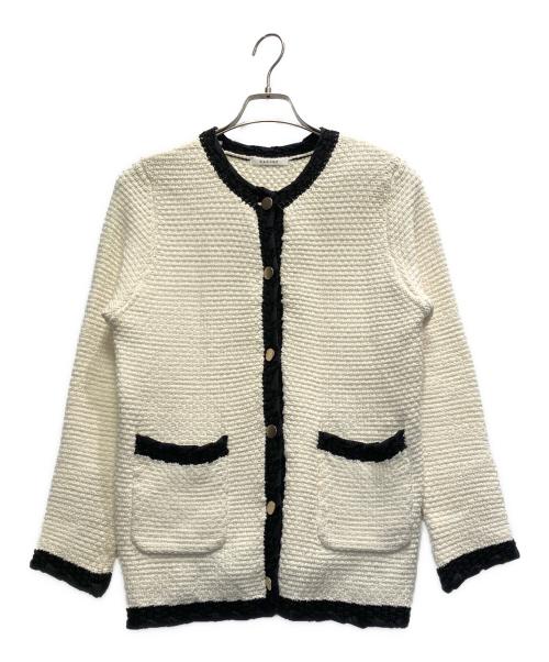 CADUNE（カデュネ）CADUNE (カデュネ) ニットジャケット ベージュ サイズ:Mの古着・服飾アイテム